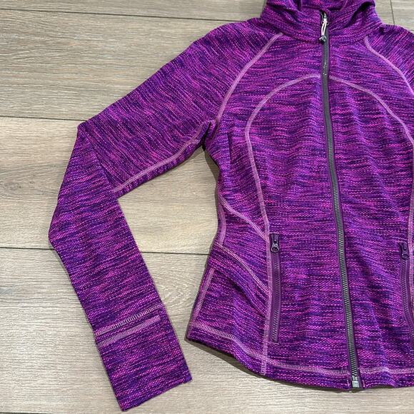 LULULEMON Diamond Jacquard Space Dye Purple Pink Hustle In Your Bustle Jacket 4 - Picture 4 of 16
